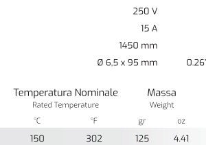 TERMOSTATO  PER IDROPULITRICI 30 - 150 C° CON SONDA AD IMMERSIONE